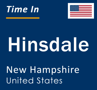 Current local time in Hinsdale, New Hampshire, United States