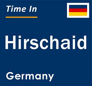 Current local time in Hirschaid, Germany