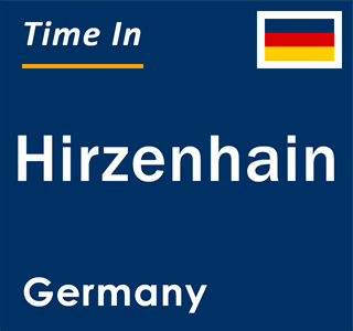 Current local time in Hirzenhain, Germany