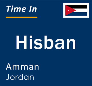 Current local time in Hisban, Amman, Jordan