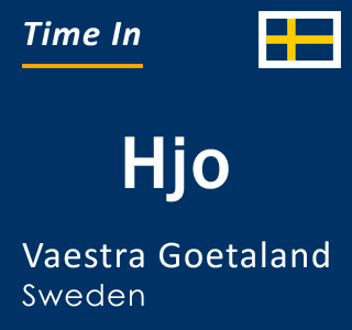 Current local time in Hjo, Vaestra Goetaland, Sweden