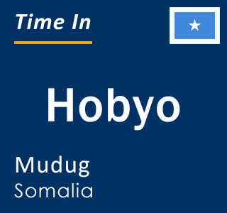 Current time in Hobyo, Mudug, Somalia