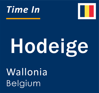 Current local time in Hodeige, Wallonia, Belgium