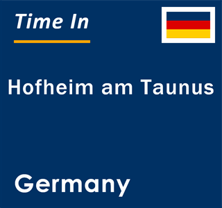 Current local time in Hofheim am Taunus, Germany