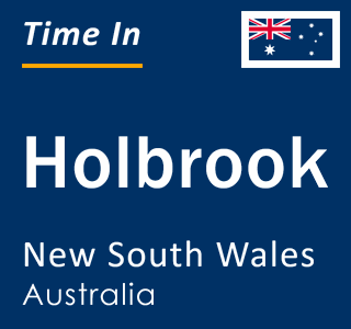 Current local time in Holbrook, New South Wales, Australia