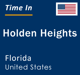 Current local time in Holden Heights, Florida, United States