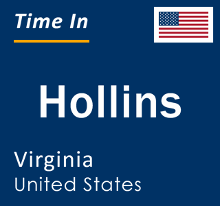 Current local time in Hollins, Virginia, United States