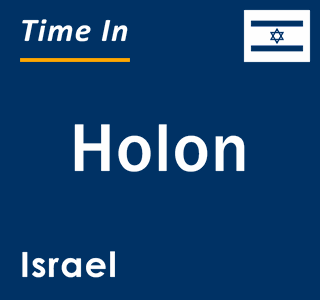 Current local time in Holon, Israel