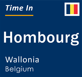 Current local time in Hombourg, Wallonia, Belgium