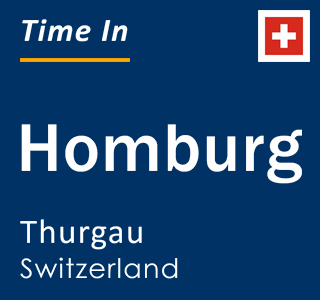 Current local time in Homburg, Thurgau, Switzerland