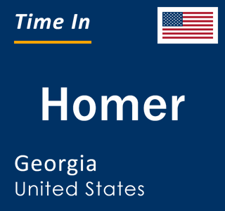 Current local time in Homer, Georgia, United States