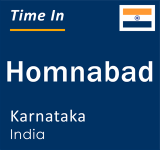 Current local time in Homnabad, Karnataka, India