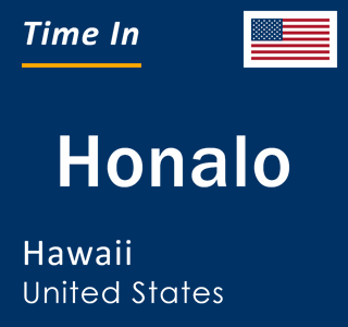 Current local time in Honalo, Hawaii, United States