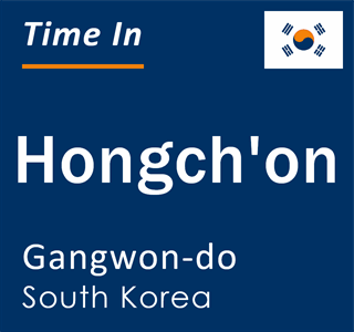 Current local time in Hongch'on, Gangwon-do, South Korea