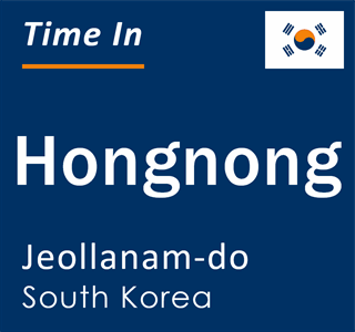 Current local time in Hongnong, Jeollanam-do, South Korea
