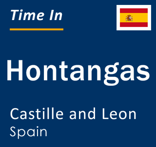 Current local time in Hontangas, Castille and Leon, Spain