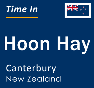 Current local time in Hoon Hay, Canterbury, New Zealand