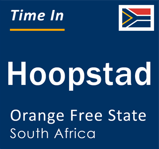 Current local time in Hoopstad, Orange Free State, South Africa