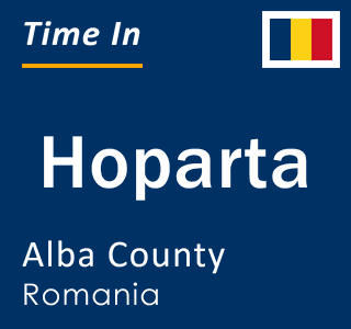 Current local time in Hoparta, Alba County, Romania