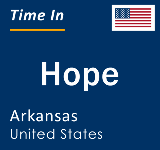 Current local time in Hope, Arkansas, United States