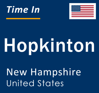 Current local time in Hopkinton, New Hampshire, United States