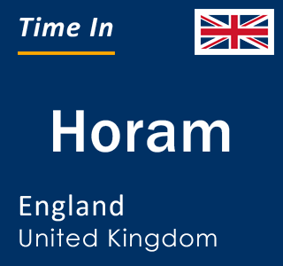 Current local time in Horam, England, United Kingdom