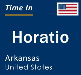 Current local time in Horatio, Arkansas, United States