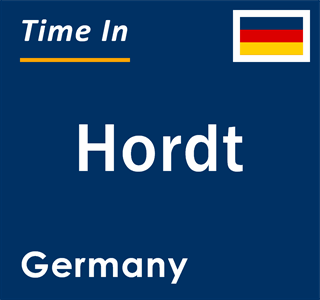 Current local time in Hordt, Germany