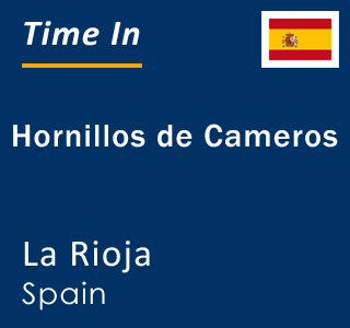 Current local time in Hornillos de Cameros, La Rioja, Spain