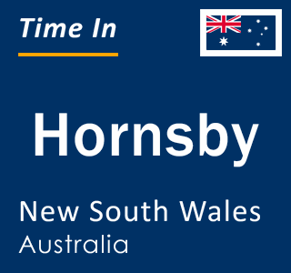 Current local time in Hornsby, New South Wales, Australia