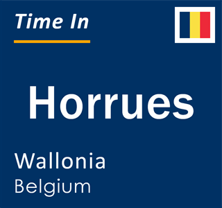 Current local time in Horrues, Wallonia, Belgium