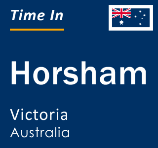 Current local time in Horsham, Victoria, Australia