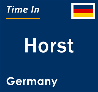 Current local time in Horst, Germany