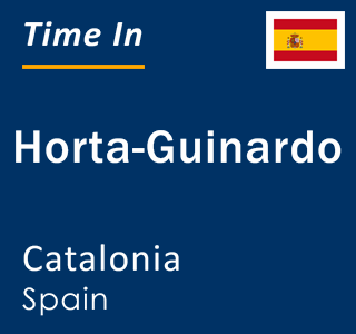 Current time in Horta-Guinardo, Catalonia, Spain