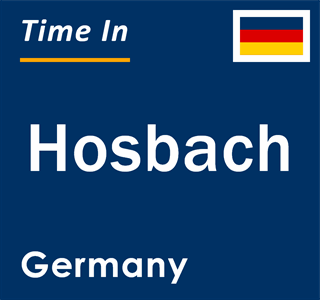 Current local time in Hosbach, Germany