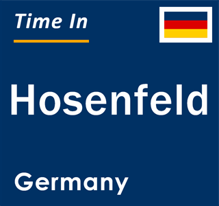 Current local time in Hosenfeld, Germany