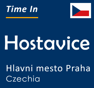 Current time in Hostavice, Hlavni mesto Praha, Czechia