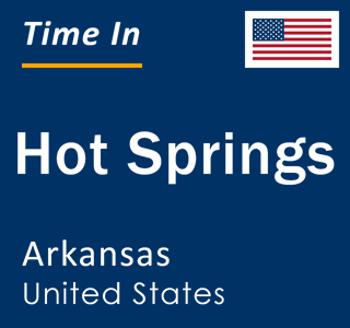 Current local time in Hot Springs, Arkansas, United States