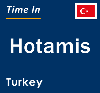 Current local time in Hotamis, Turkey