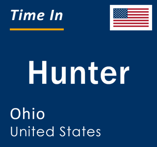 Current local time in Hunter, Ohio, United States