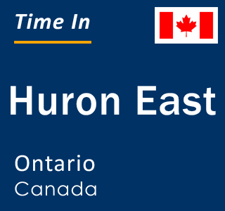 Current local time in Huron East, Ontario, Canada