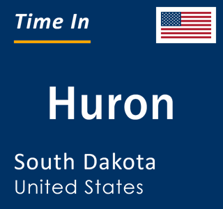Current local time in Huron, South Dakota, United States