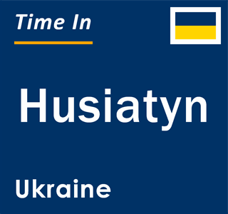 Current local time in Husiatyn, Ukraine