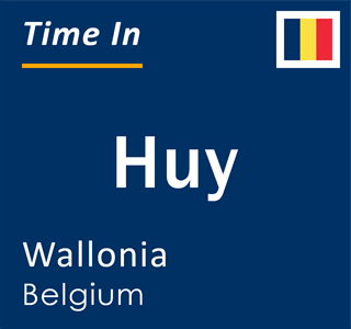 Current local time in Huy, Wallonia, Belgium