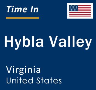 Current local time in Hybla Valley, Virginia, United States