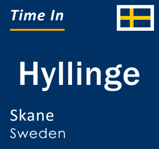 Current local time in Hyllinge, Skane, Sweden