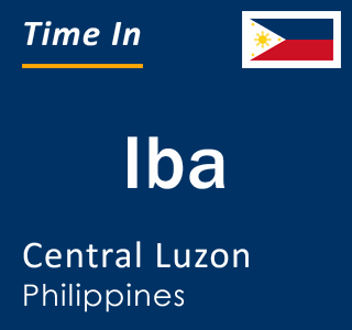 Current local time in Iba, Central Luzon, Philippines
