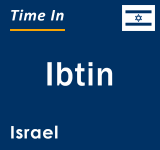 Current local time in Ibtin, Israel