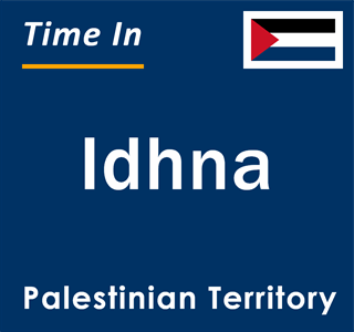 Current local time in Idhna, Palestinian Territory