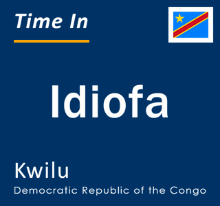Current local time in Idiofa, Kwilu, Democratic Republic of the Congo